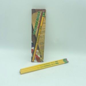Vintage Dixon Ticonderoga Pencils Wood Cased #3 HB Hard Yellow 12-Pack 13883 USA